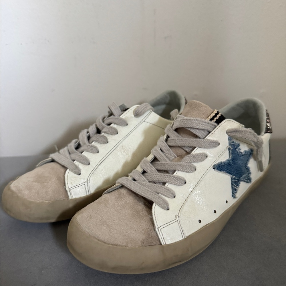 ShuShop Kids Girls Sneakers - White and Blue